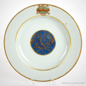 Porcelain, Chinese Export Armorial Dish, Arms of Winder Inventory Thumbnail